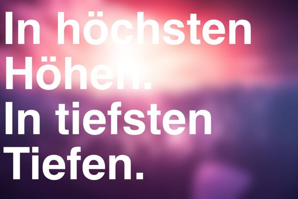 InhöchstenHöhenIntiefstenTiefen